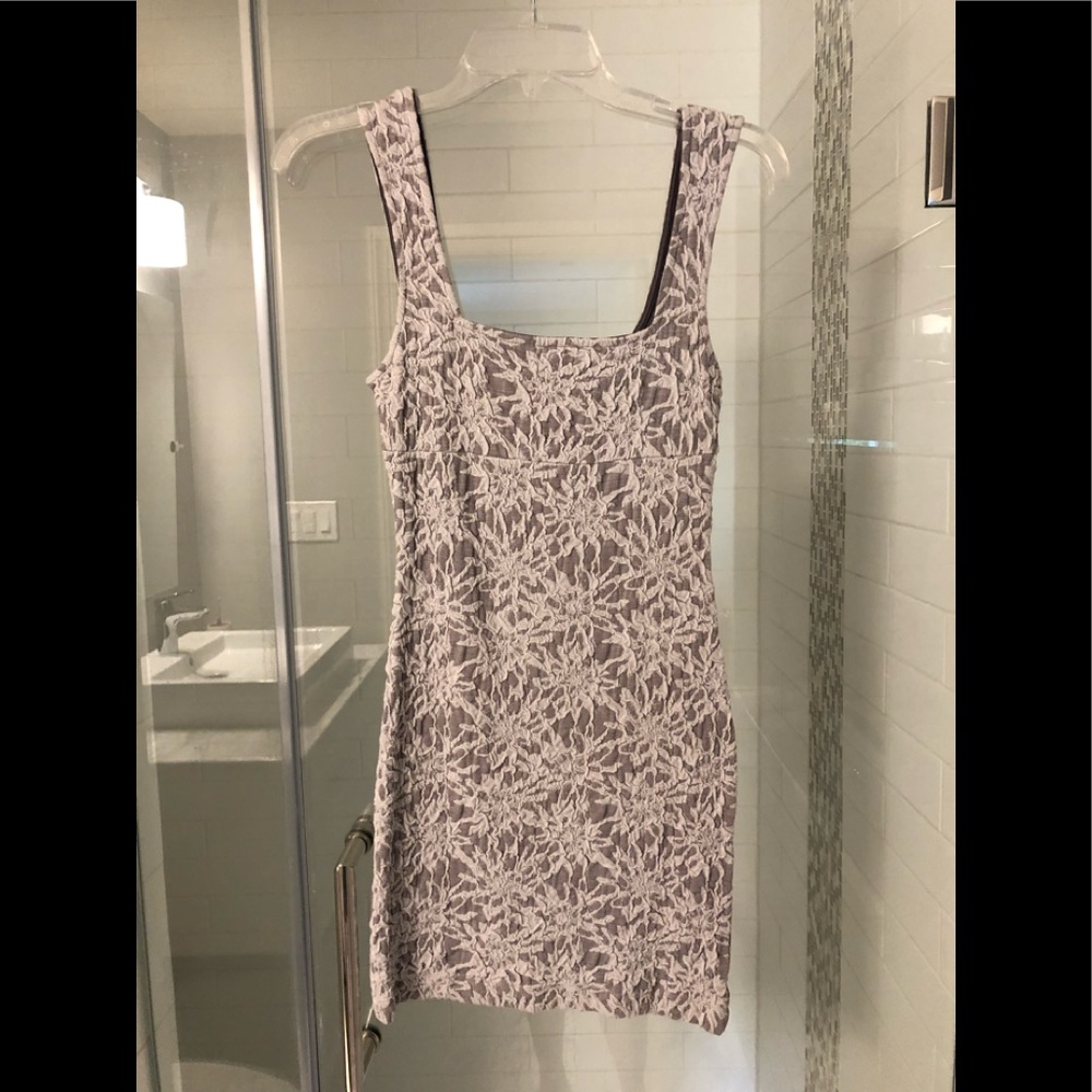 Free People grey floral dress